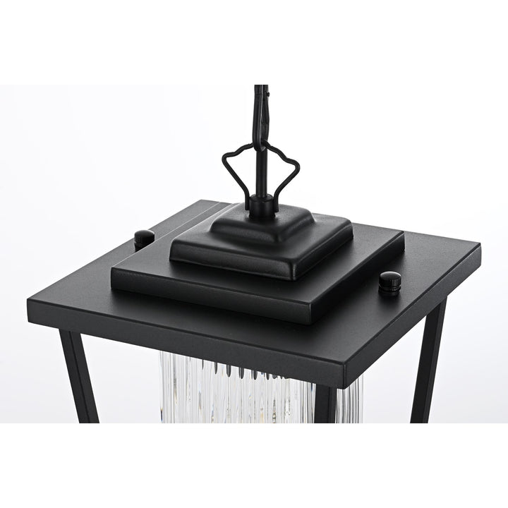 6.5 Inch Outdoor Pendant in Black