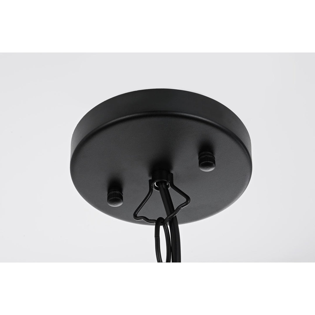 6.5 Inch Outdoor Pendant in Black