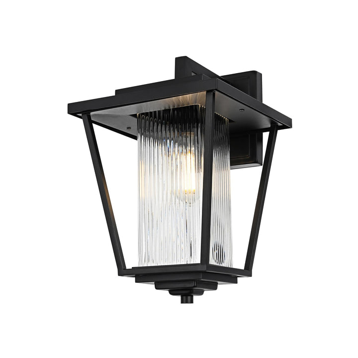 10 Inch Outdoor Wall Sconce in Black