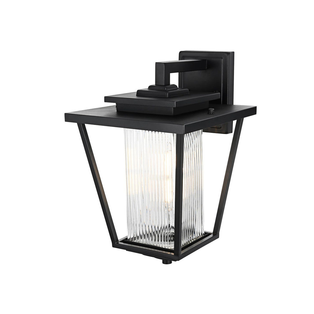 10 Inch Outdoor Wall Sconce in Black