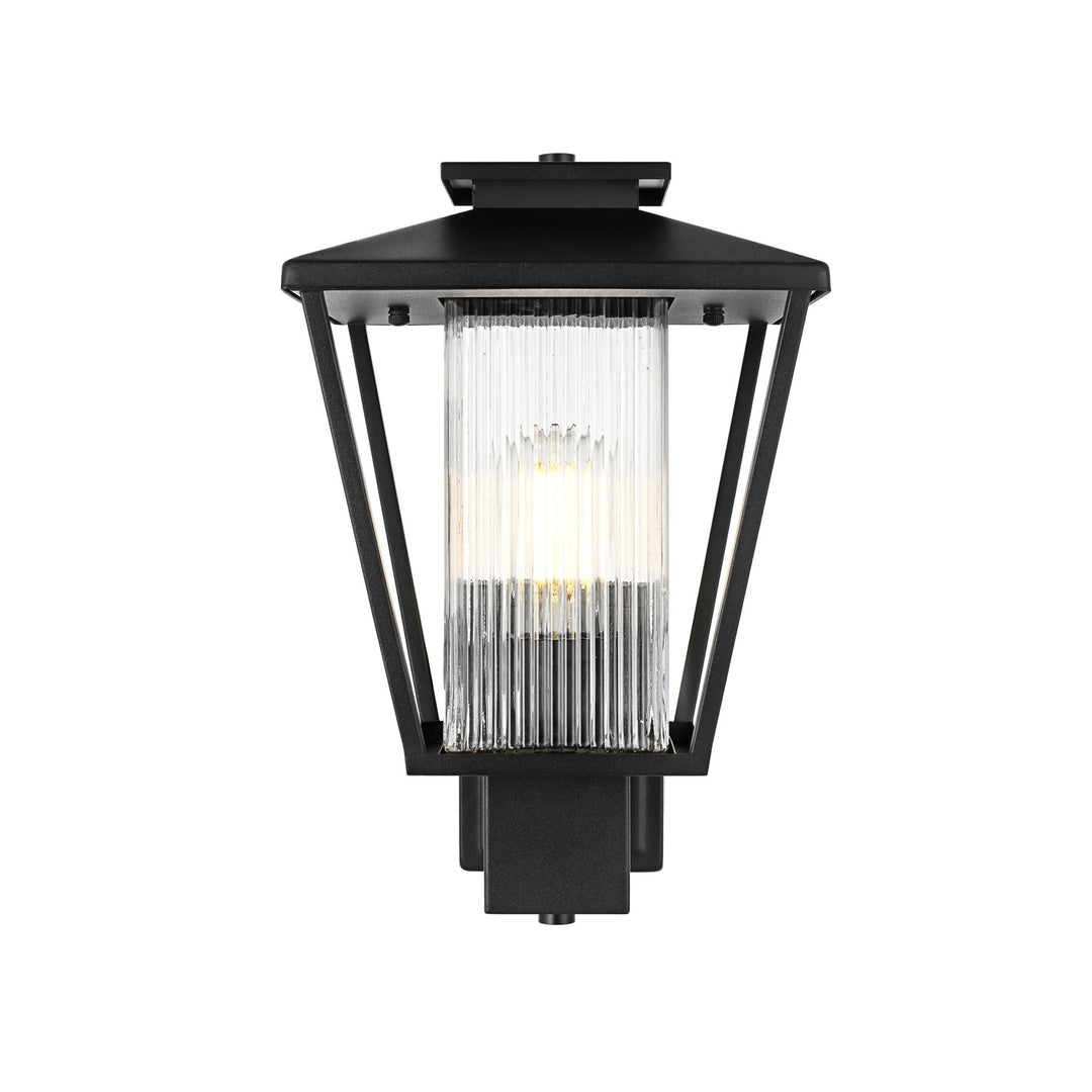 10 Inch Outdoor Wall Sconce in Black by Elegant Lighting