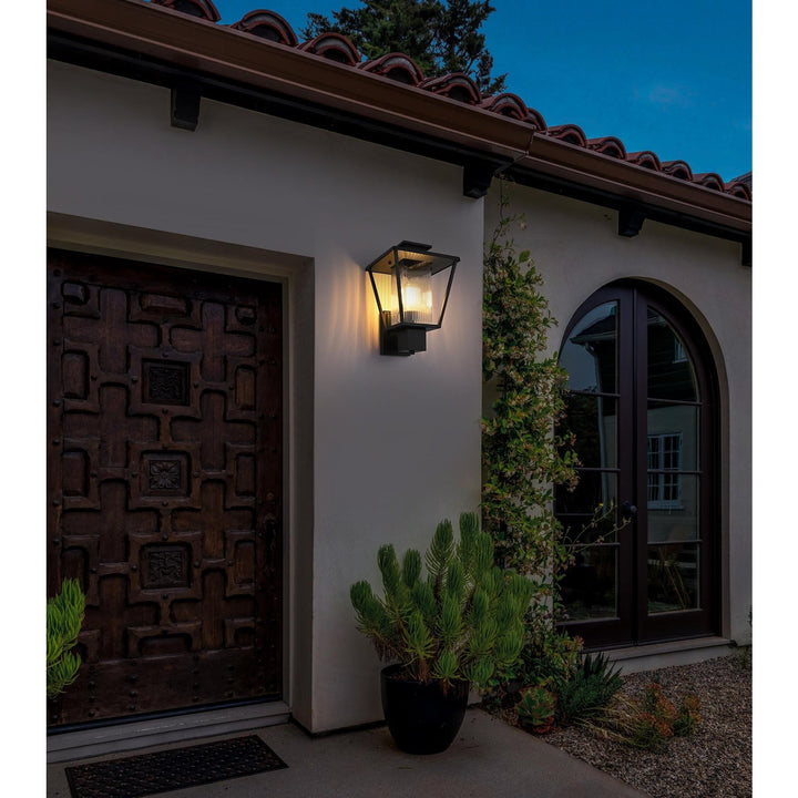 10 Inch Outdoor Wall Sconce in Black