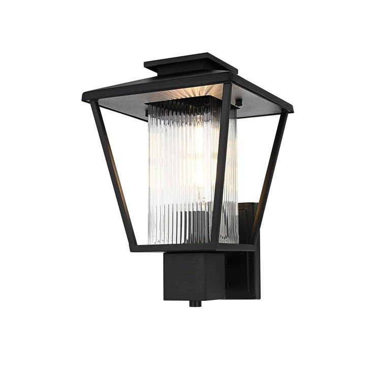 10 Inch Outdoor Wall Sconce in Black