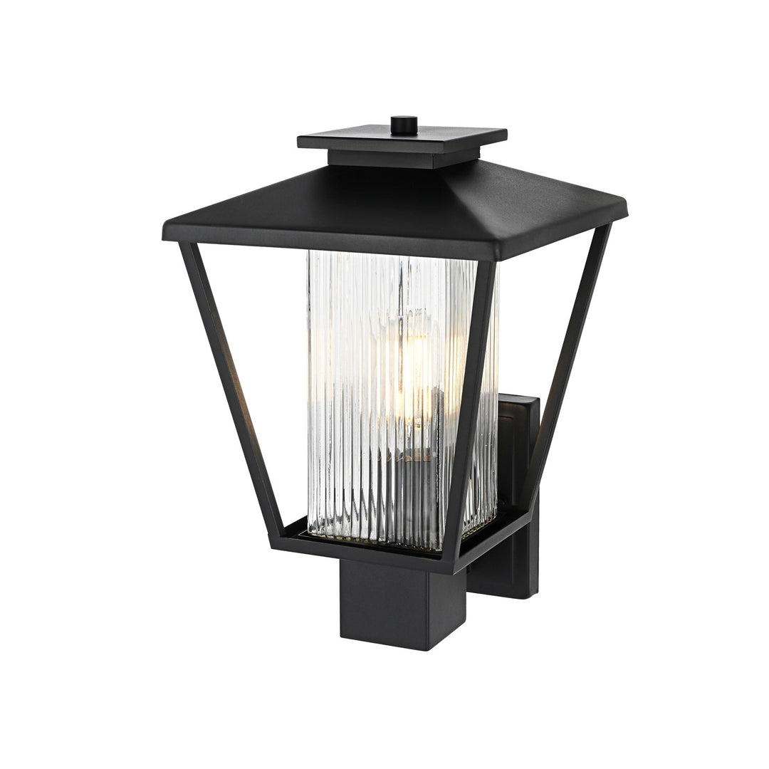 10 Inch Outdoor Wall Sconce in Black