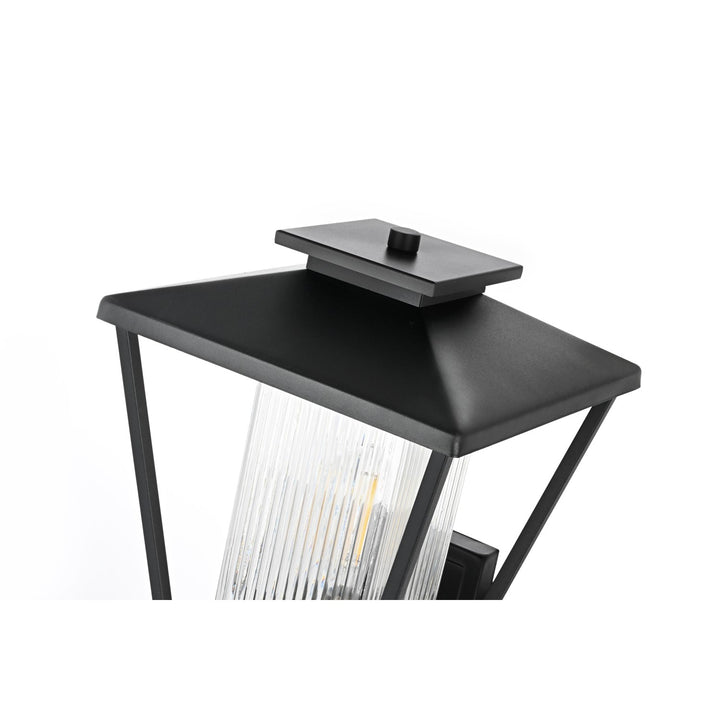 10 Inch Outdoor Wall Sconce in Black