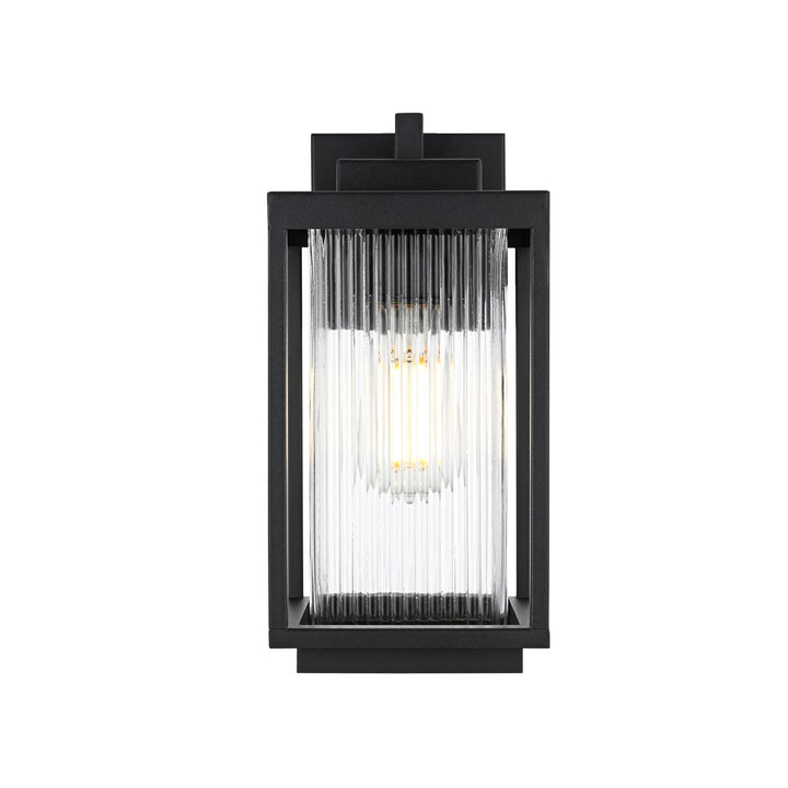 6 Inch Outdoor Wall Sconce in Black by Elegant Lighting
