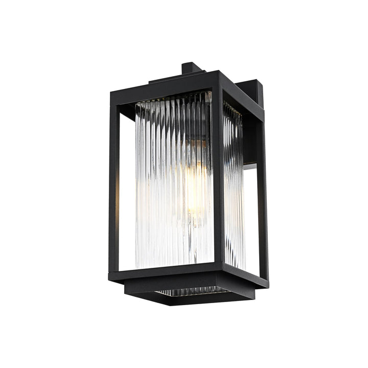 6 Inch Outdoor Wall Sconce in Black