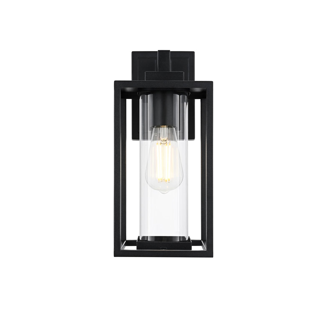 6 Inch Outdoor Wall Sconce in Black by Elegant Lighting