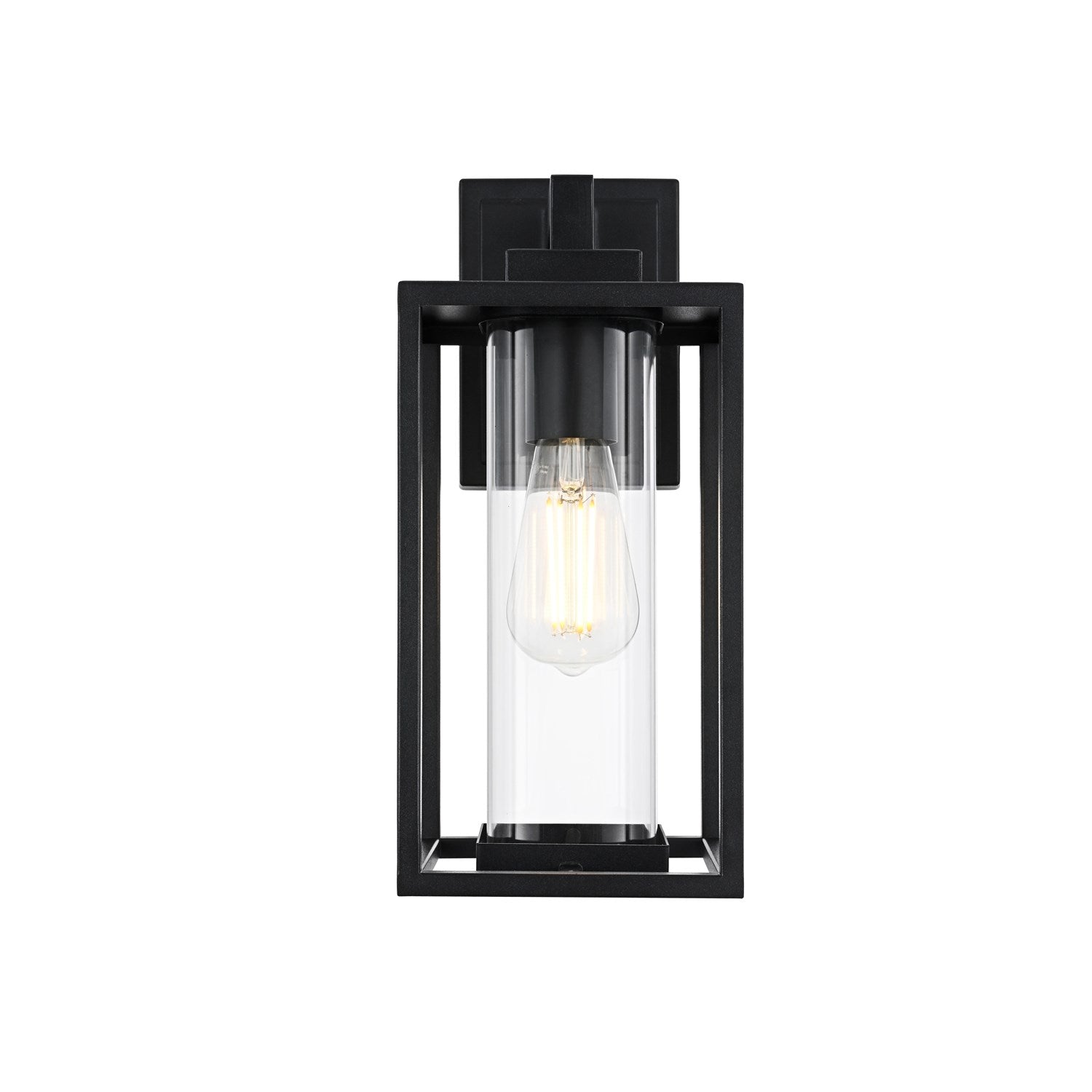 6 Inch Outdoor Wall Sconce in Black by Elegant Lighting