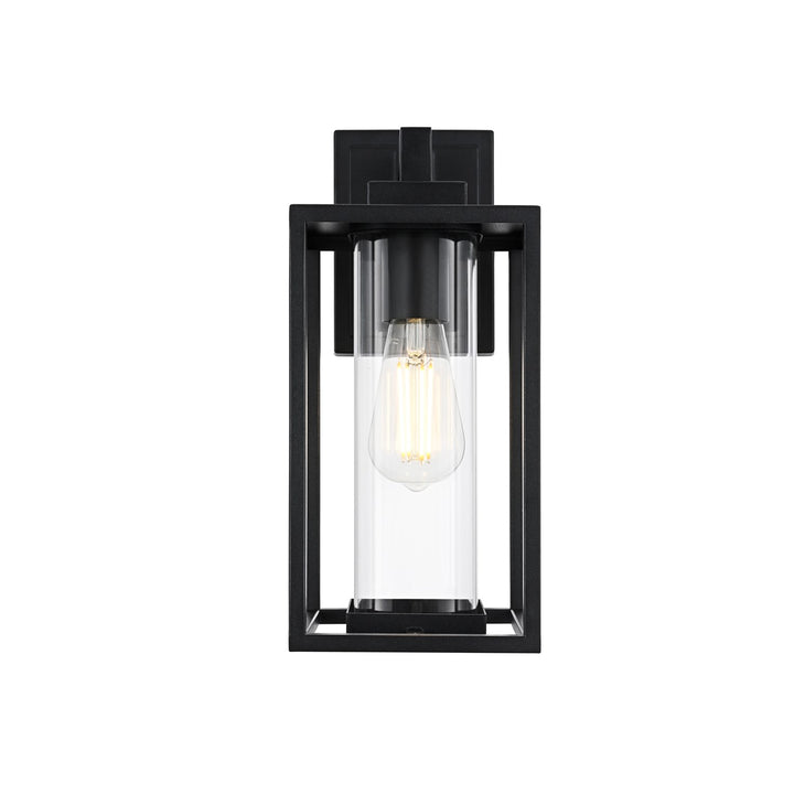 6 Inch Outdoor Wall Sconce in Black by Elegant Lighting