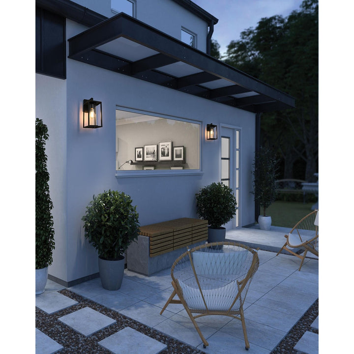 6 Inch Outdoor Wall Sconce in Black