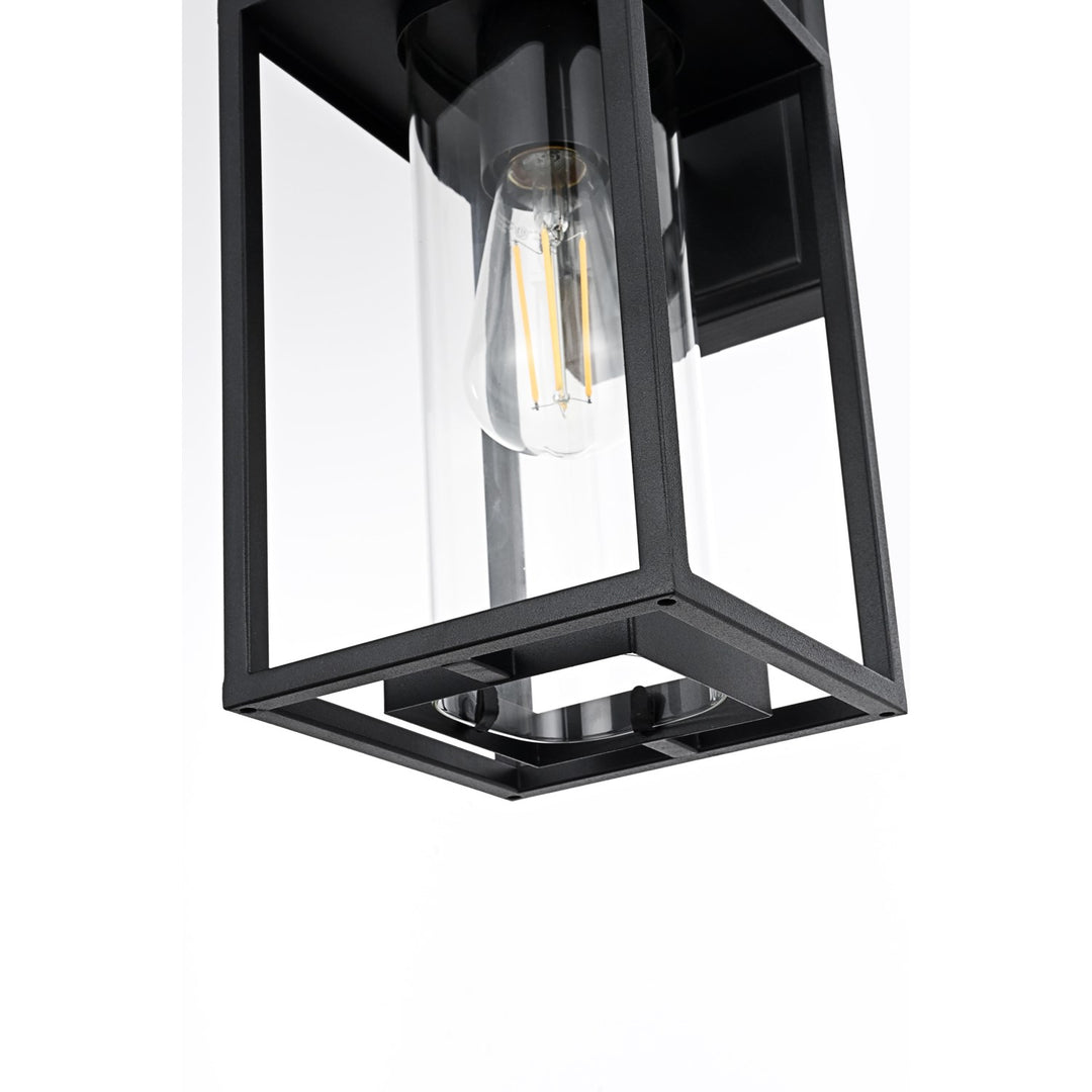 6 Inch Outdoor Wall Sconce in Black