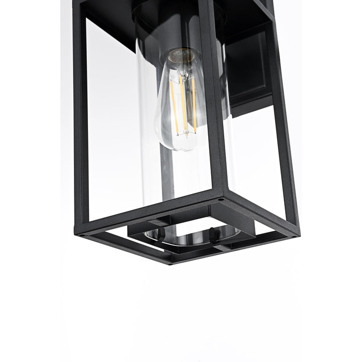 6 Inch Outdoor Wall Sconce in Black