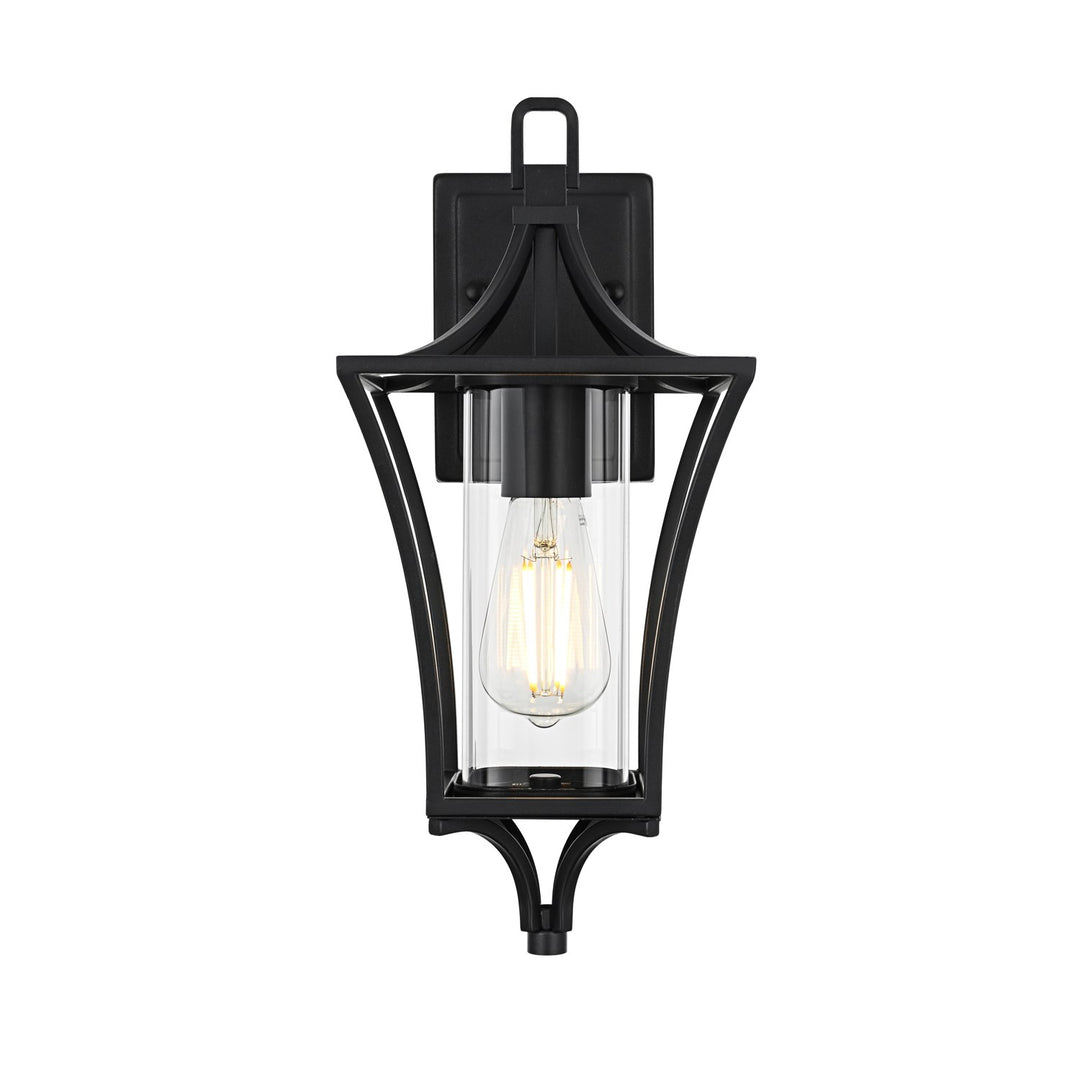 7 Inch Outdoor Wall Sconce in Black by Elegant Lighting