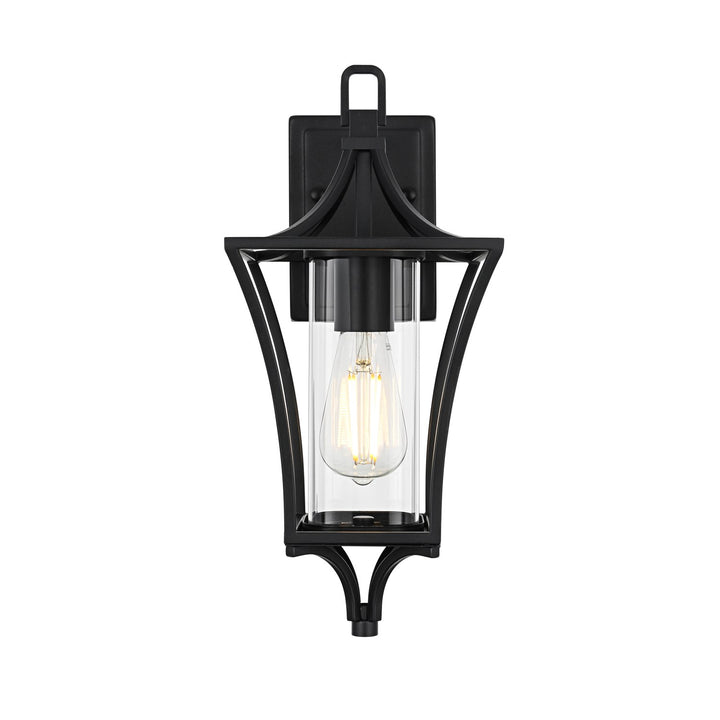 7 Inch Outdoor Wall Sconce in Black by Elegant Lighting