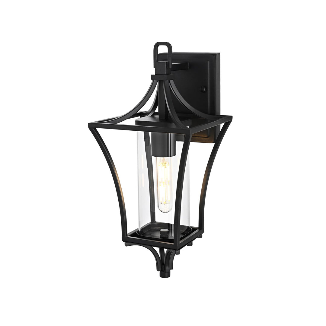 7 Inch Outdoor Wall Sconce in Black