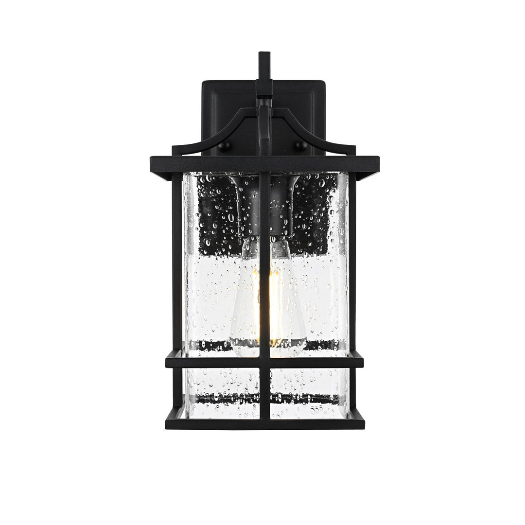 7 Inch Outdoor Wall Sconce in Black by Elegant Lighting