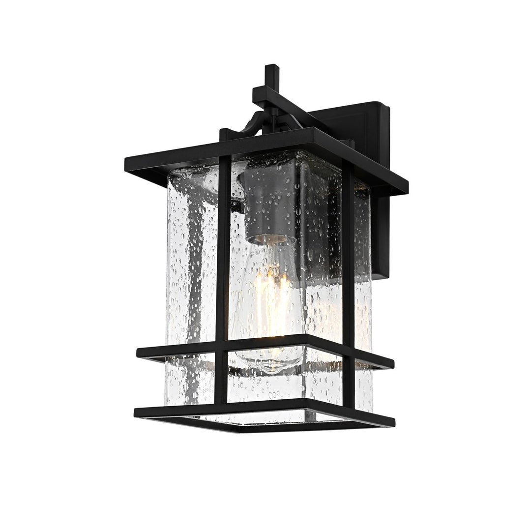 7 Inch Outdoor Wall Sconce in Black