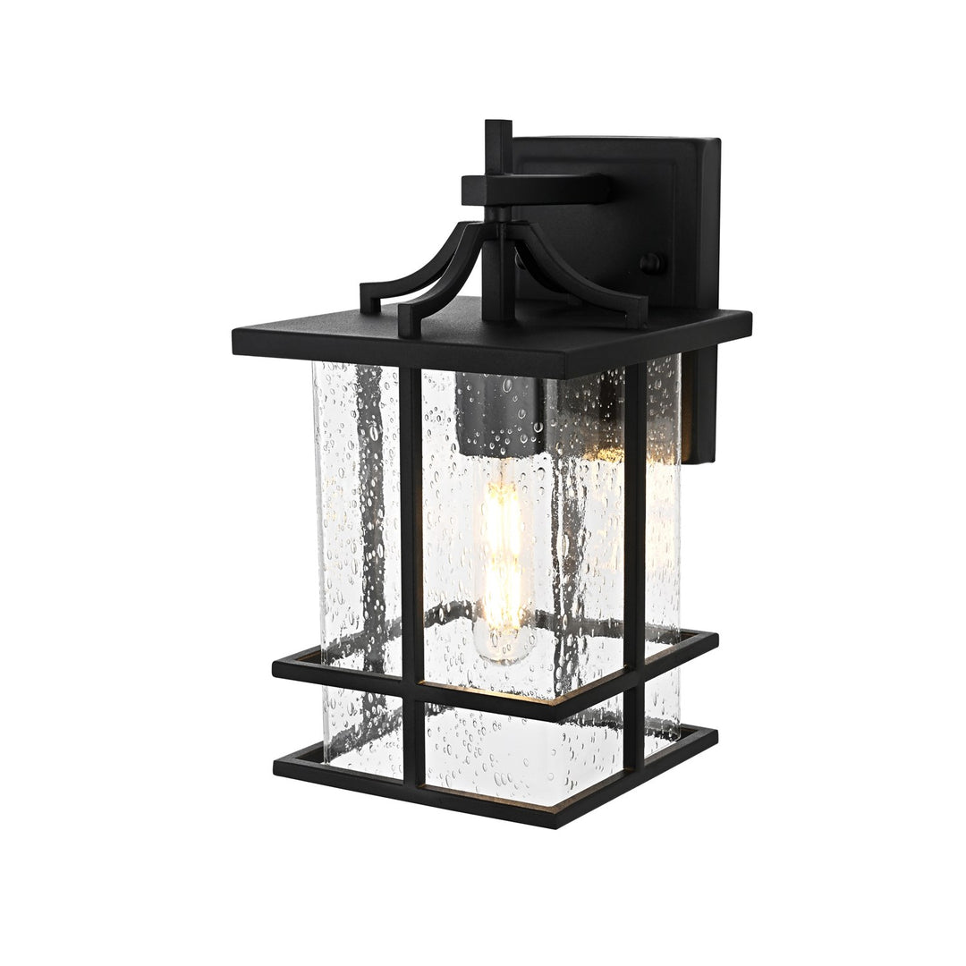 7 Inch Outdoor Wall Sconce in Black