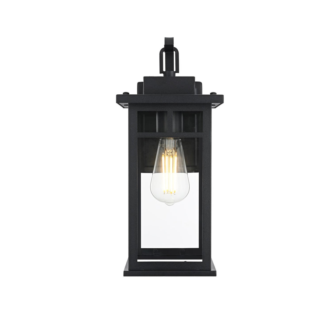 6.5 Inch Outdoor Wall Sconce in Black by Elegant Lighting