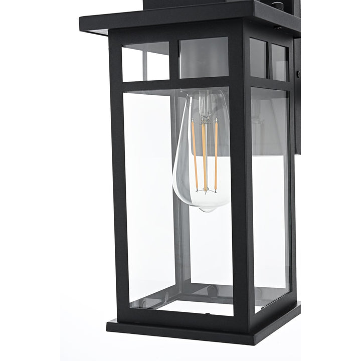 6.5 Inch Outdoor Wall Sconce in Black
