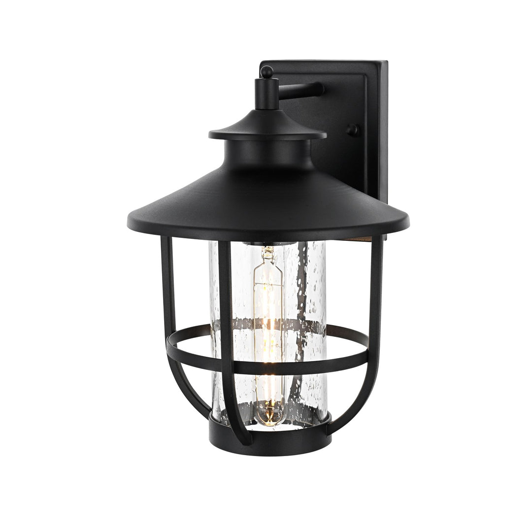 9 Inch Outdoor Wall Sconce in Black