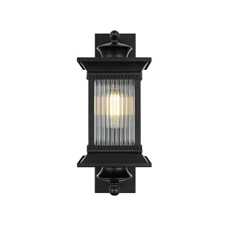 7 Inch Outdoor Wall Sconce in Black by Elegant Lighting