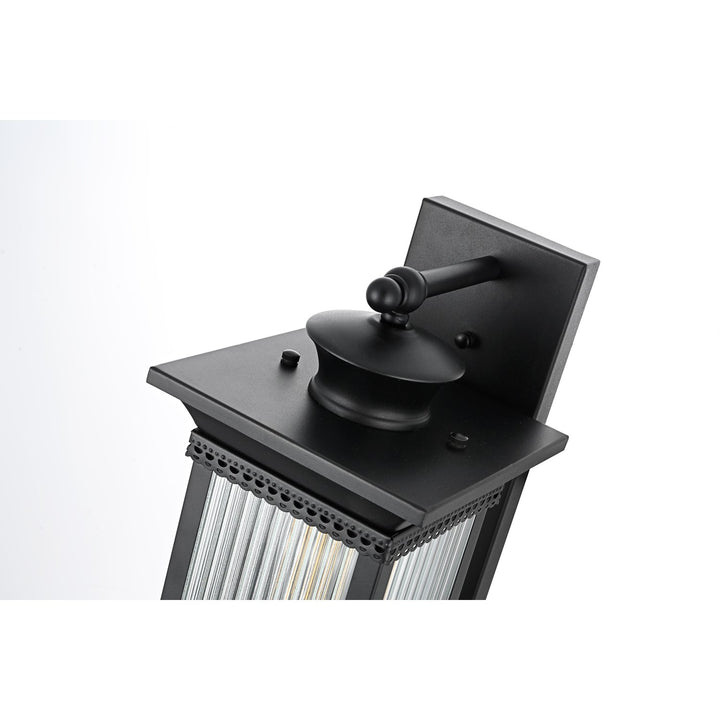 7 Inch Outdoor Wall Sconce in Black