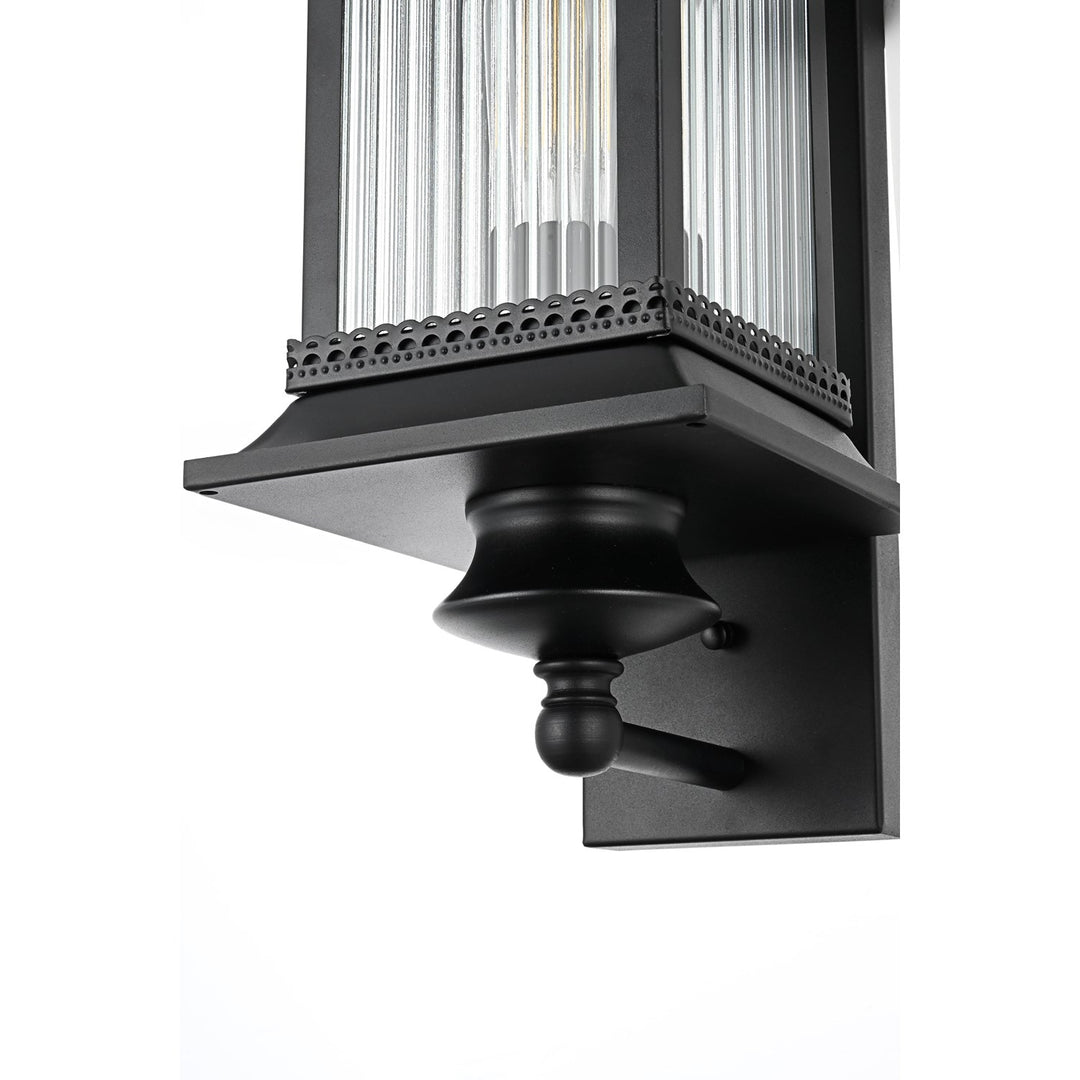 7 Inch Outdoor Wall Sconce in Black