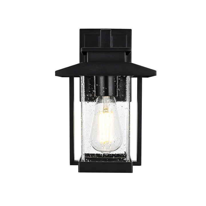 7 Inch Outdoor Wall Sconce in Black by Elegant Lighting