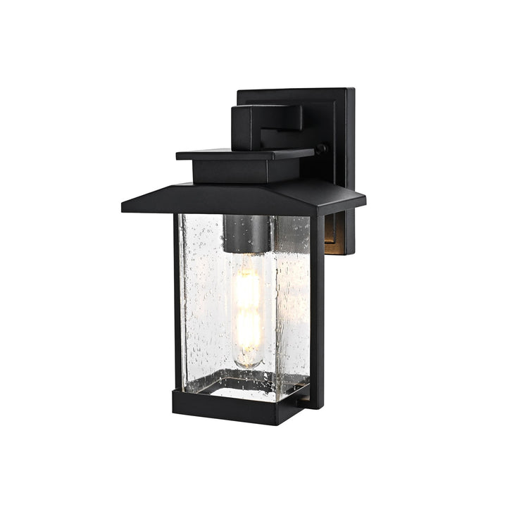 7 Inch Outdoor Wall Sconce in Black