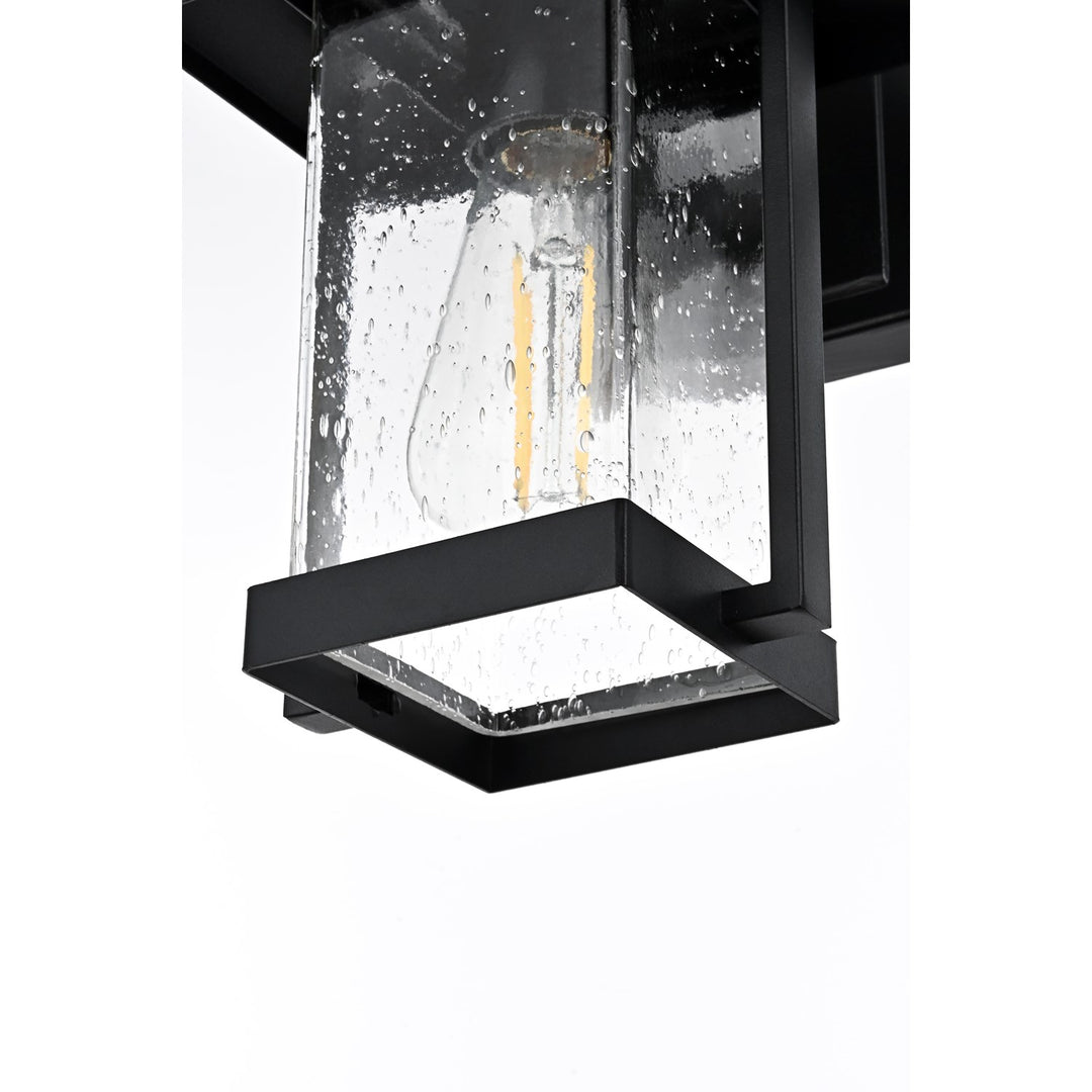 7 Inch Outdoor Wall Sconce in Black