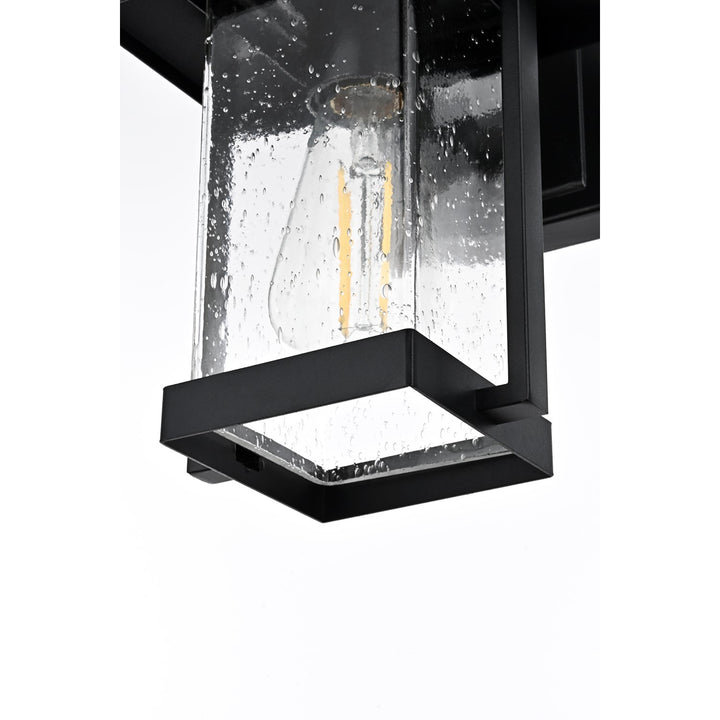 7 Inch Outdoor Wall Sconce in Black