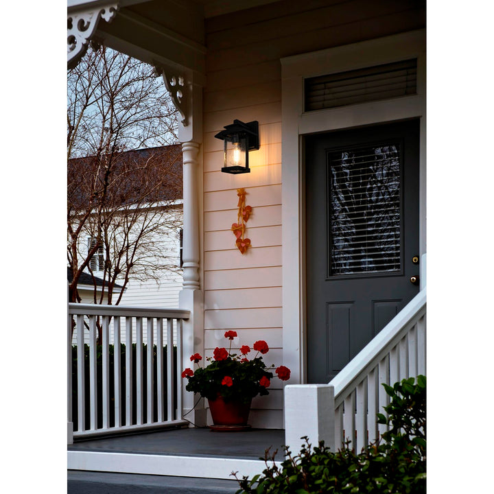 7 Inch Outdoor Wall Sconce in Black