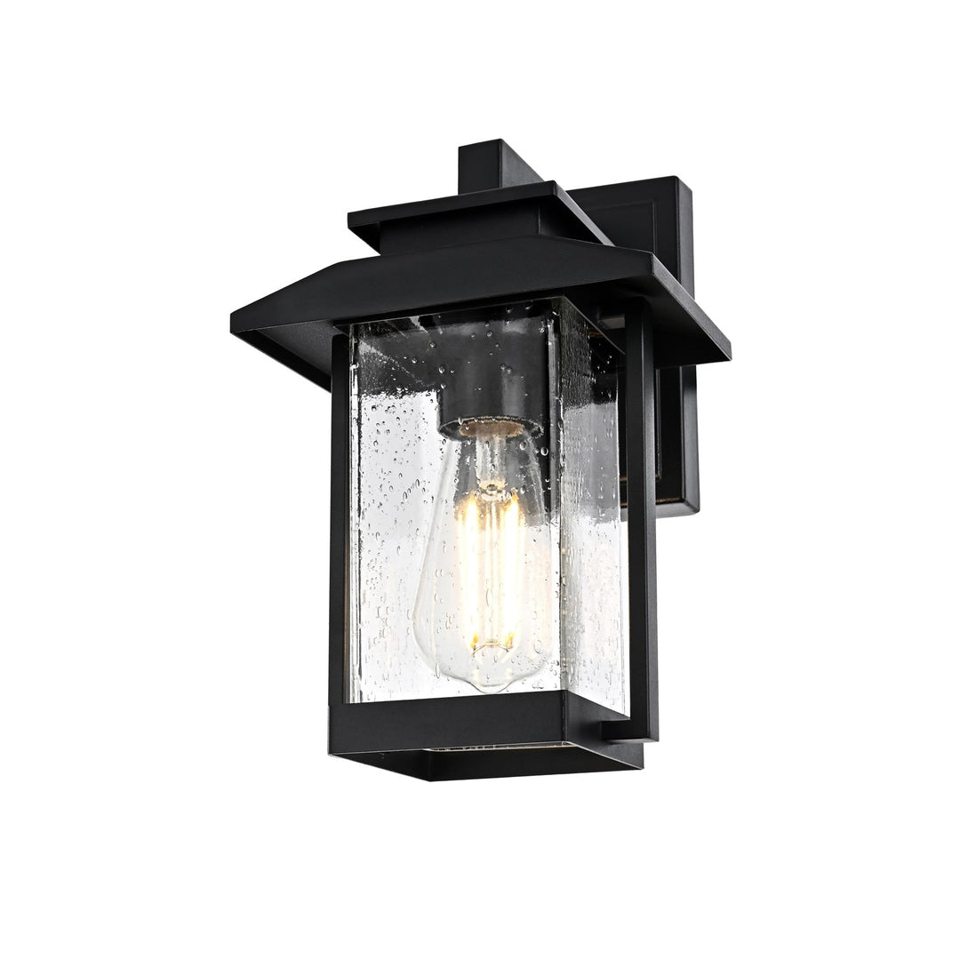 7 Inch Outdoor Wall Sconce in Black