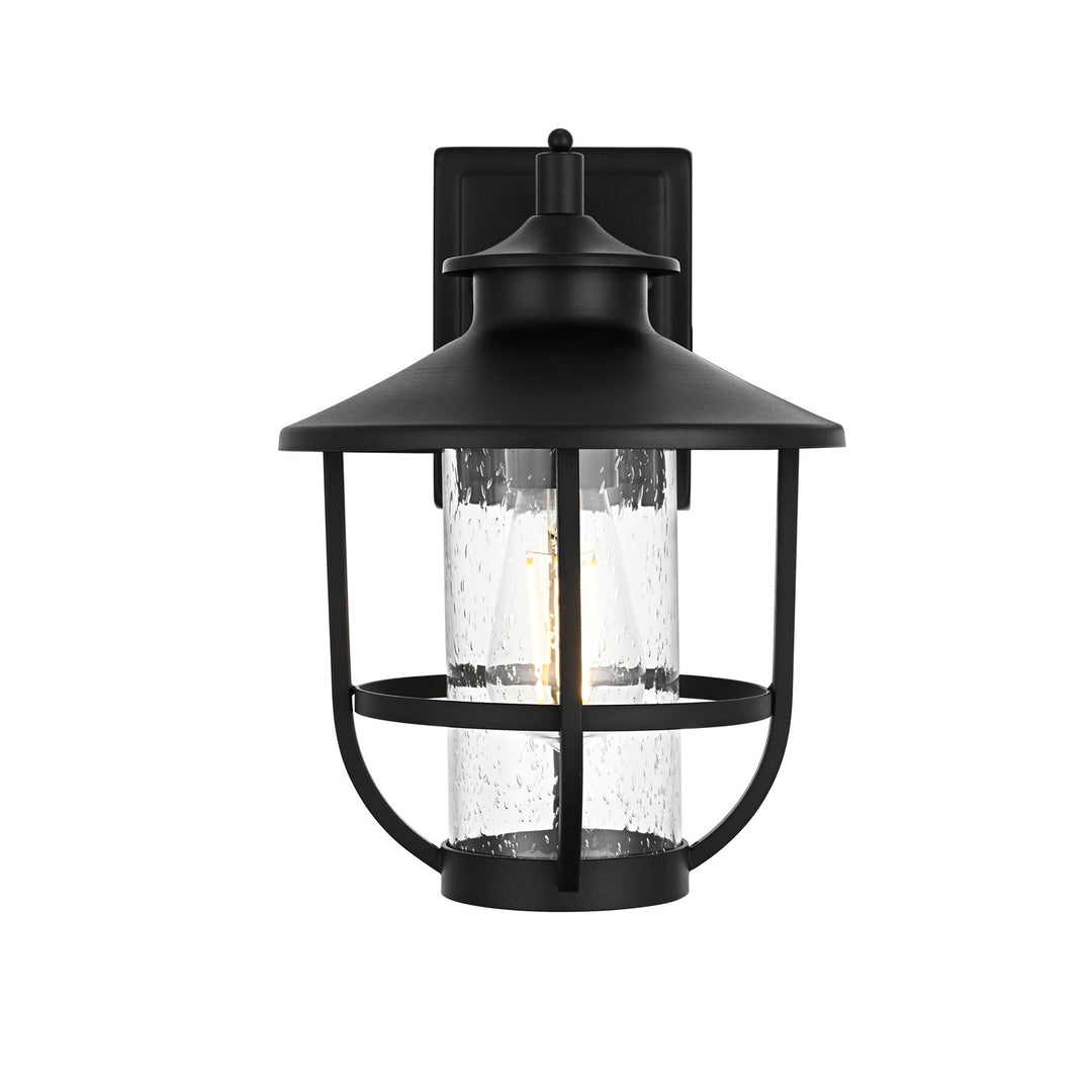 6.5 Inch Outdoor Wall Sconce in Black by Elegant Lighting