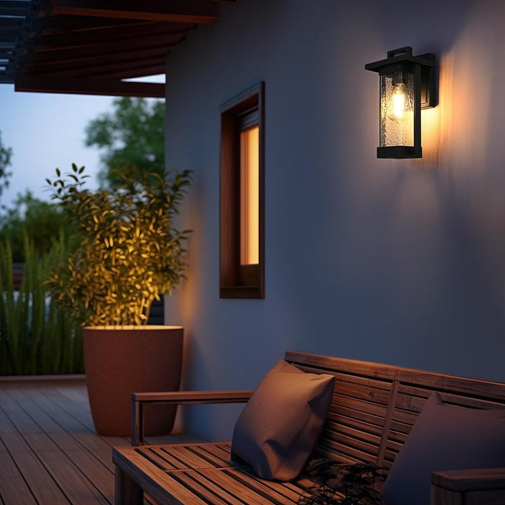 6.5 Inch Outdoor Wall Sconce in Black