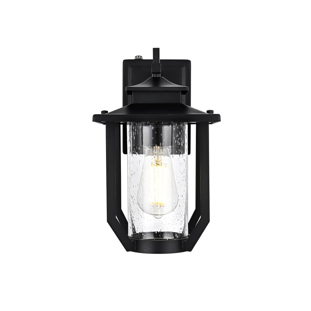 7 Inch Outdoor Wall Sconce in Black by Elegant Lighting