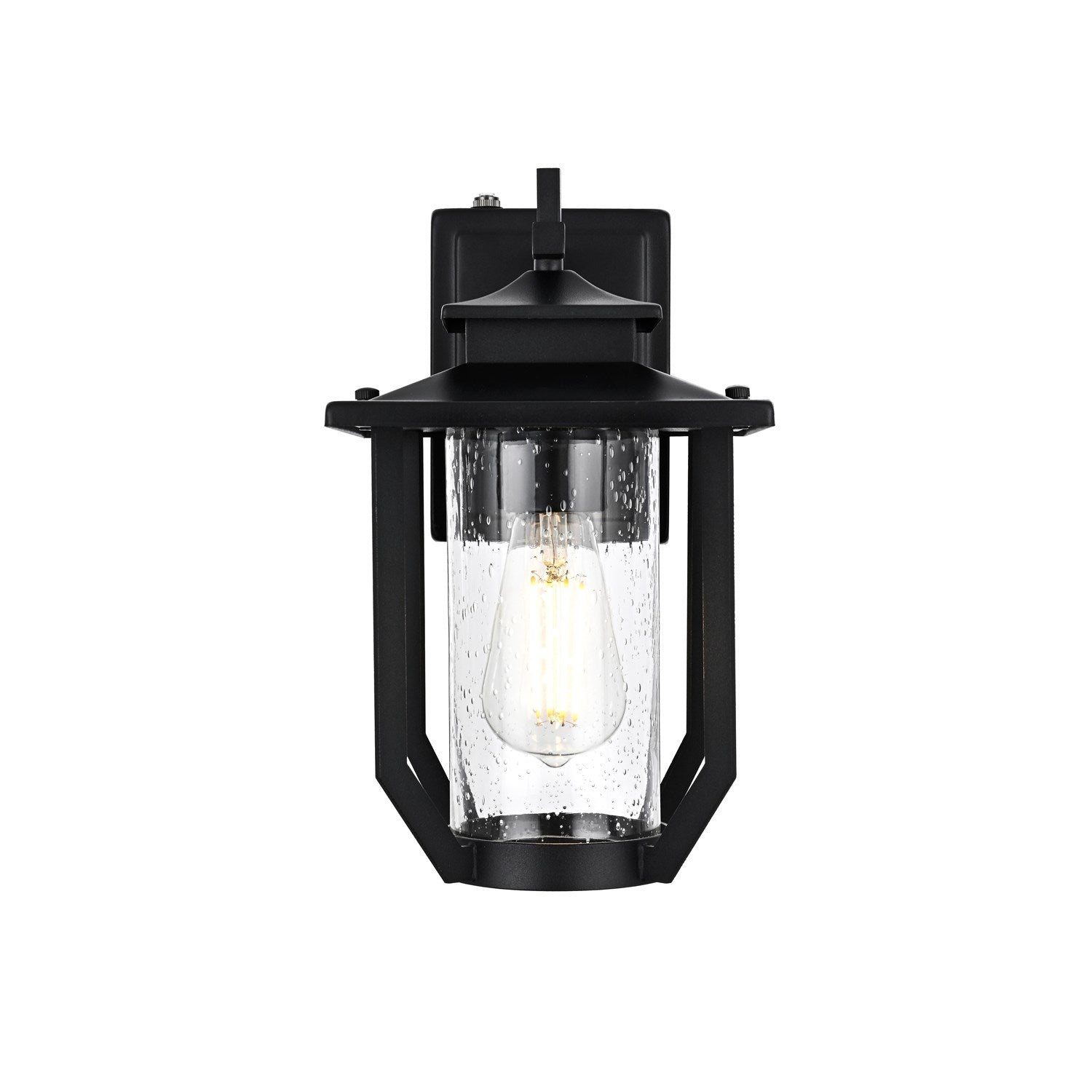 7 Inch Outdoor Wall Sconce in Black by Elegant Lighting