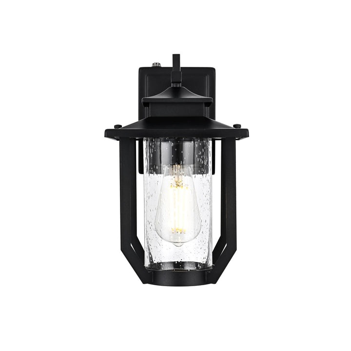 7 Inch Outdoor Wall Sconce in Black by Elegant Lighting