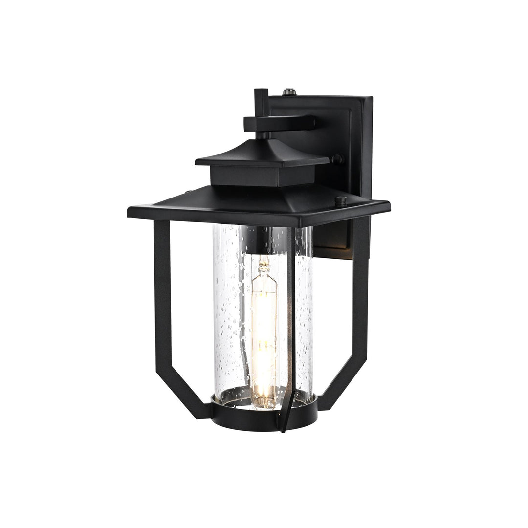 7 Inch Outdoor Wall Sconce in Black