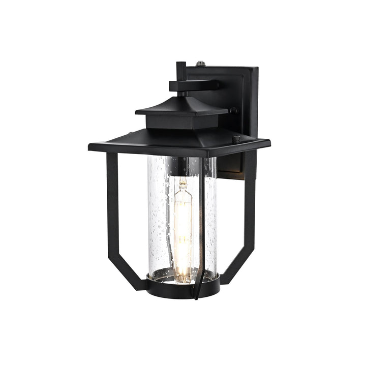 7 Inch Outdoor Wall Sconce in Black
