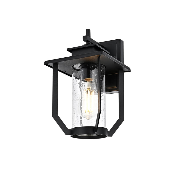 7 Inch Outdoor Wall Sconce in Black