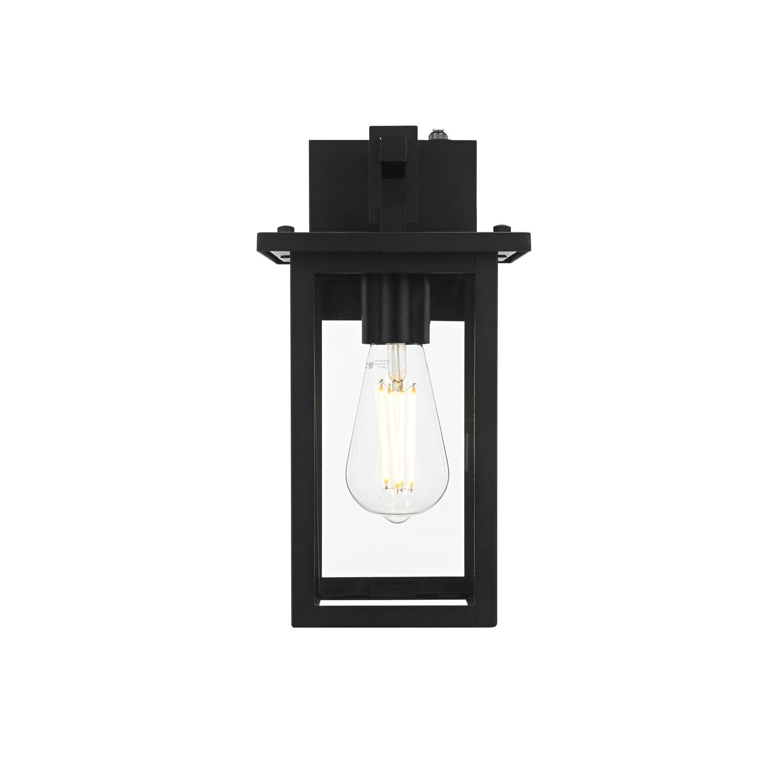 6 Inch Outdoor Wall Sconce in Black by Elegant Lighting
