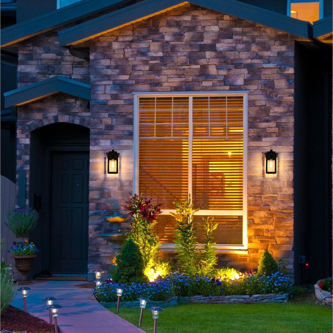 6 Inch Outdoor Wall Sconce in Black