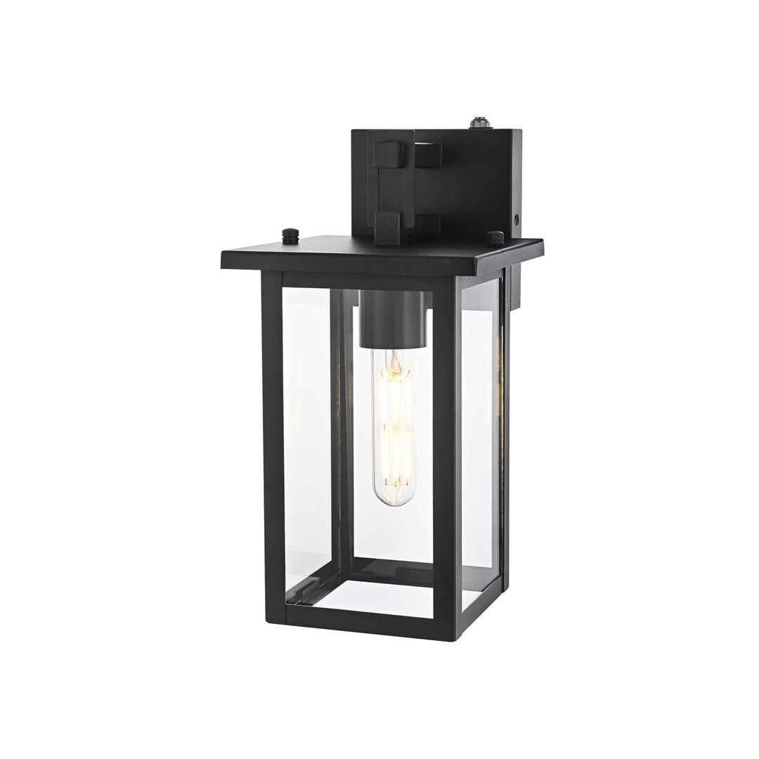 6 Inch Outdoor Wall Sconce in Black