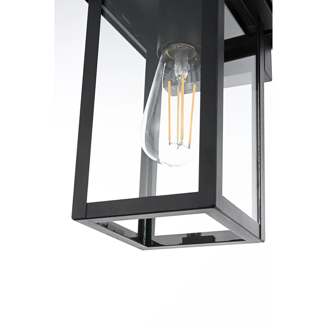 6 Inch Outdoor Wall Sconce in Black