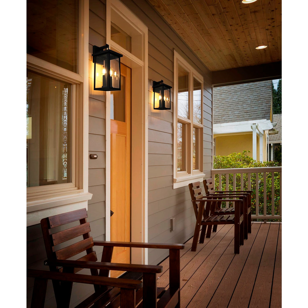 7 Inch Outdoor Wall Sconce in Black