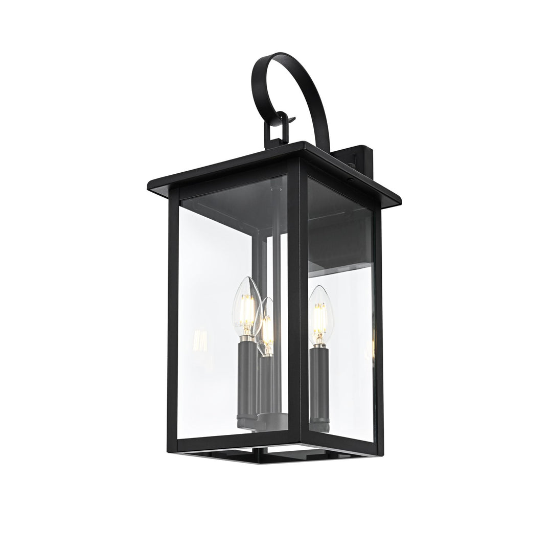 9 Inch Outdoor Wall Sconce in Black