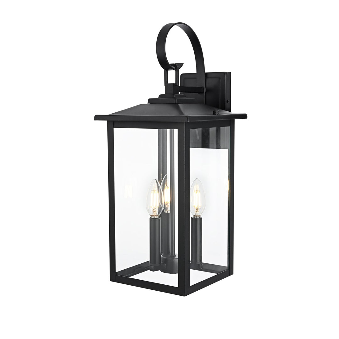 9 Inch Outdoor Wall Sconce in Black